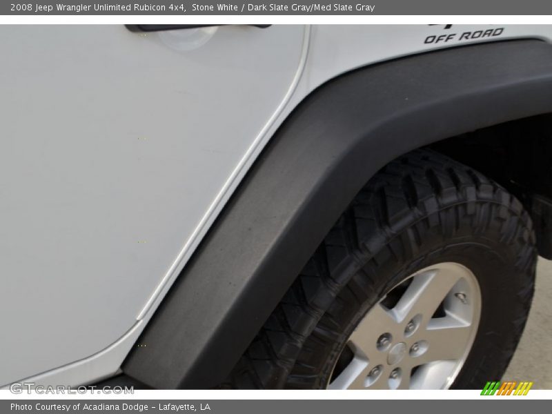 Stone White / Dark Slate Gray/Med Slate Gray 2008 Jeep Wrangler Unlimited Rubicon 4x4
