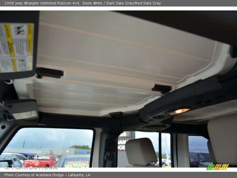 Stone White / Dark Slate Gray/Med Slate Gray 2008 Jeep Wrangler Unlimited Rubicon 4x4