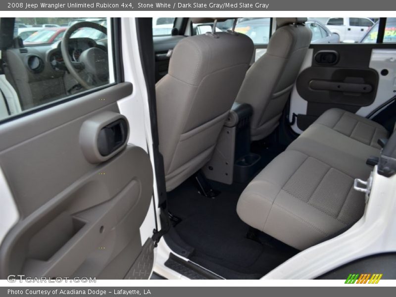 Stone White / Dark Slate Gray/Med Slate Gray 2008 Jeep Wrangler Unlimited Rubicon 4x4