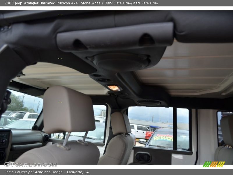 Stone White / Dark Slate Gray/Med Slate Gray 2008 Jeep Wrangler Unlimited Rubicon 4x4