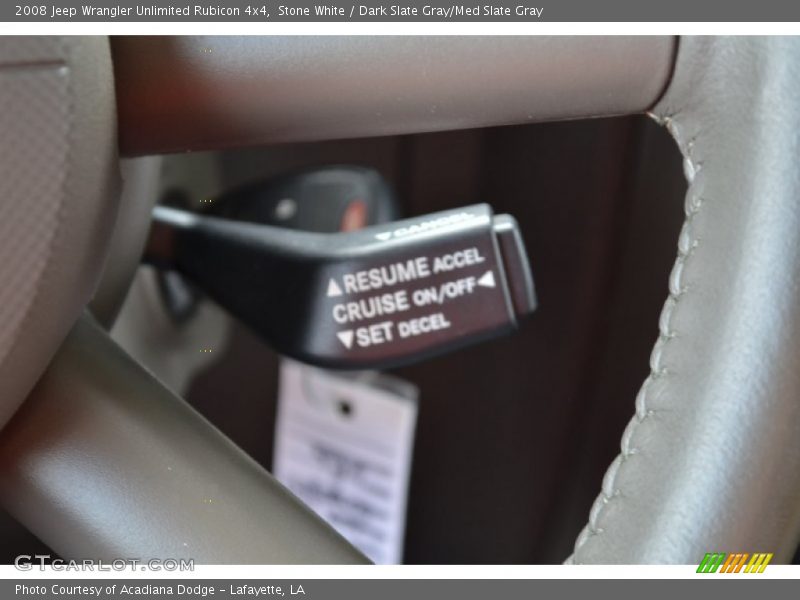Stone White / Dark Slate Gray/Med Slate Gray 2008 Jeep Wrangler Unlimited Rubicon 4x4