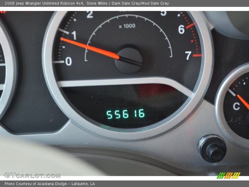 Stone White / Dark Slate Gray/Med Slate Gray 2008 Jeep Wrangler Unlimited Rubicon 4x4