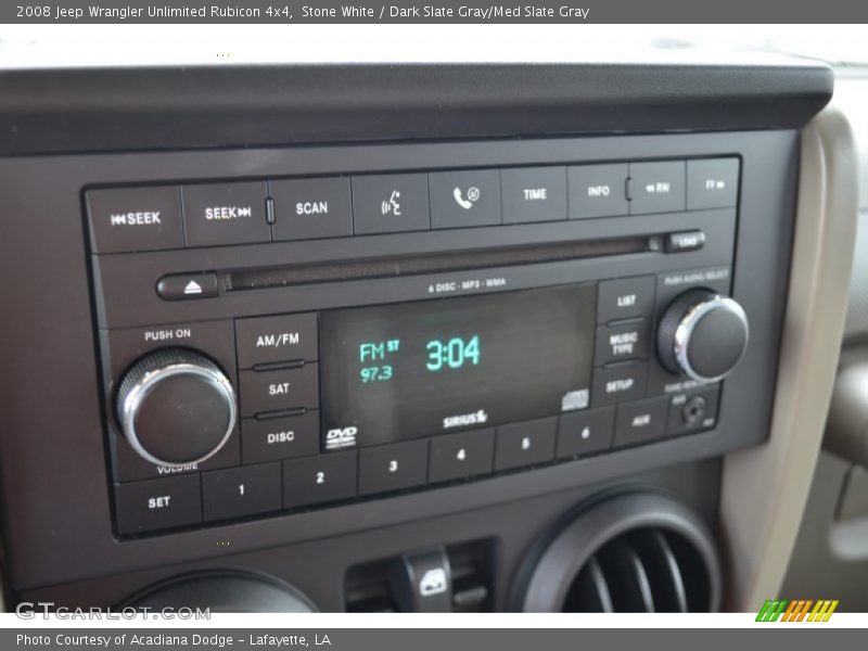 Stone White / Dark Slate Gray/Med Slate Gray 2008 Jeep Wrangler Unlimited Rubicon 4x4