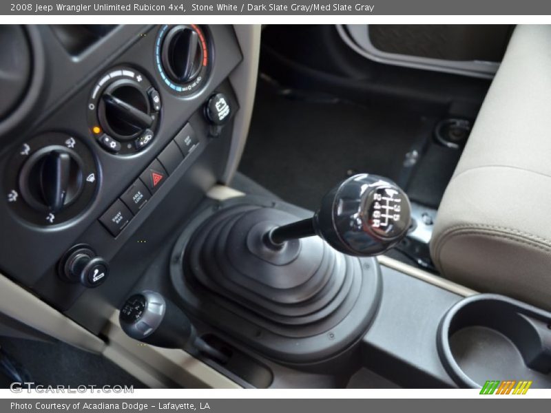 Stone White / Dark Slate Gray/Med Slate Gray 2008 Jeep Wrangler Unlimited Rubicon 4x4