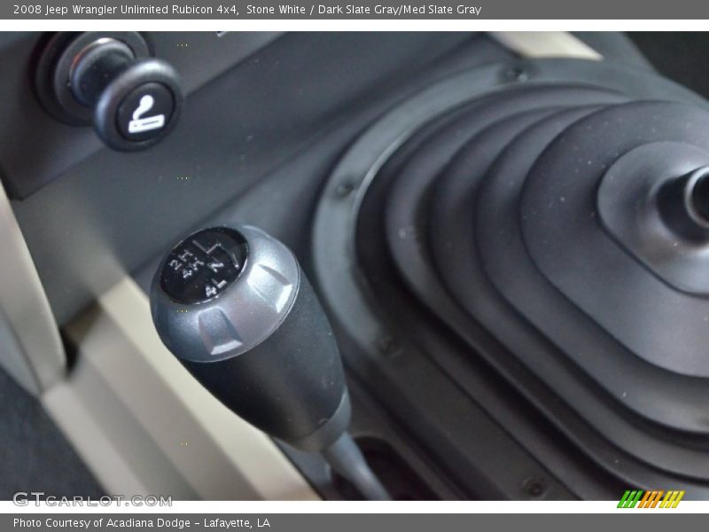 Stone White / Dark Slate Gray/Med Slate Gray 2008 Jeep Wrangler Unlimited Rubicon 4x4