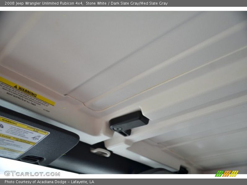 Stone White / Dark Slate Gray/Med Slate Gray 2008 Jeep Wrangler Unlimited Rubicon 4x4