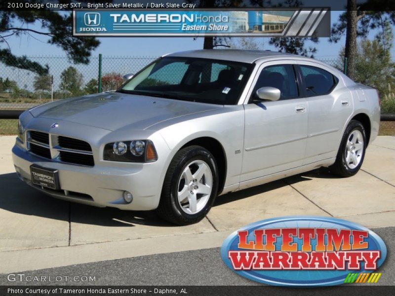 Bright Silver Metallic / Dark Slate Gray 2010 Dodge Charger SXT