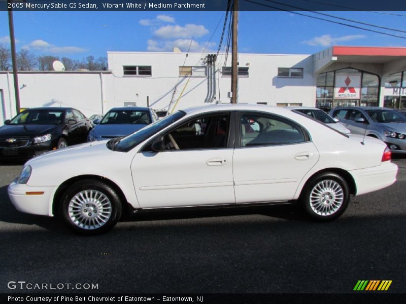 Vibrant White / Medium Parchment 2005 Mercury Sable GS Sedan