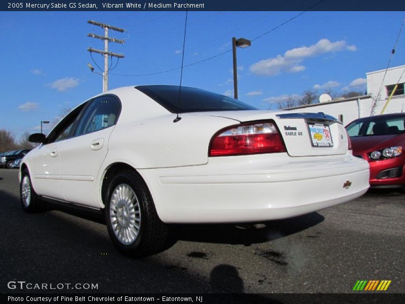 Vibrant White / Medium Parchment 2005 Mercury Sable GS Sedan