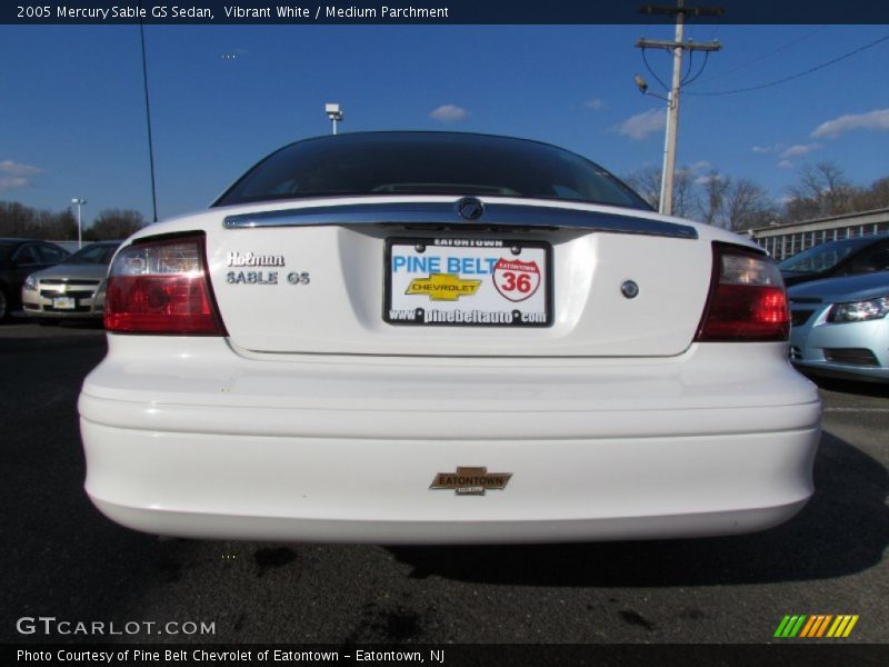 Vibrant White / Medium Parchment 2005 Mercury Sable GS Sedan