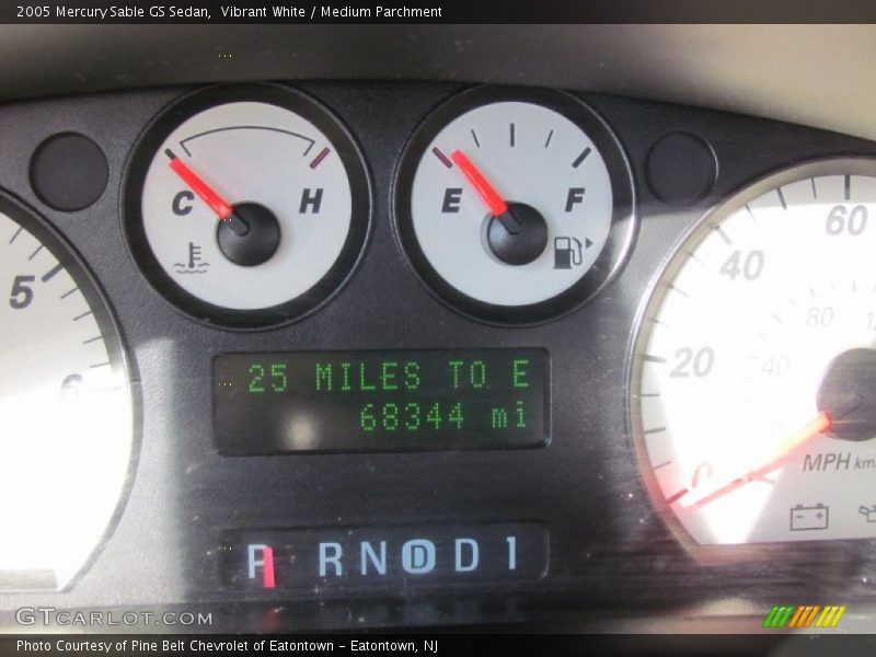 Vibrant White / Medium Parchment 2005 Mercury Sable GS Sedan