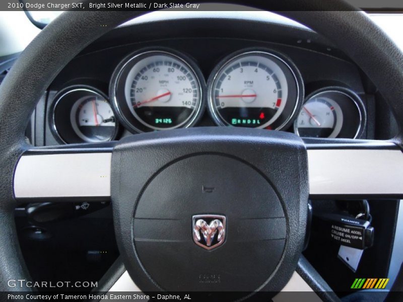 Bright Silver Metallic / Dark Slate Gray 2010 Dodge Charger SXT