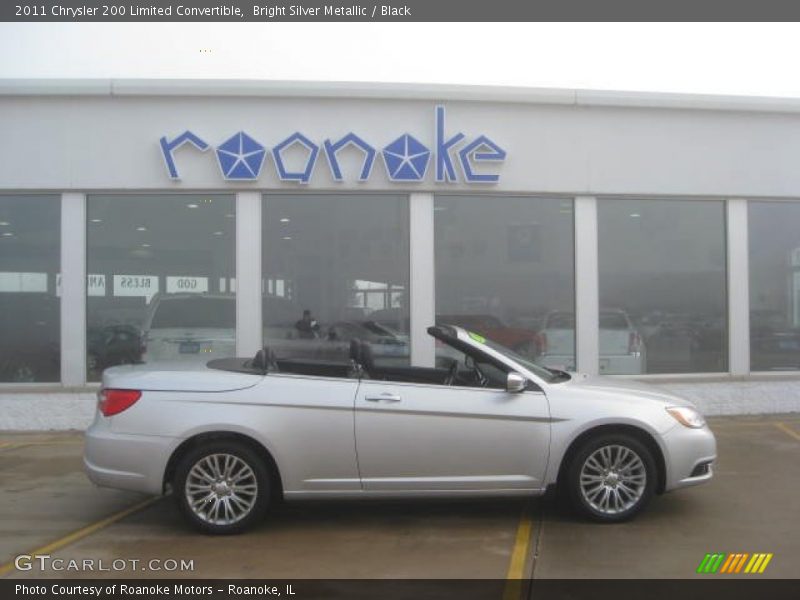 Bright Silver Metallic / Black 2011 Chrysler 200 Limited Convertible