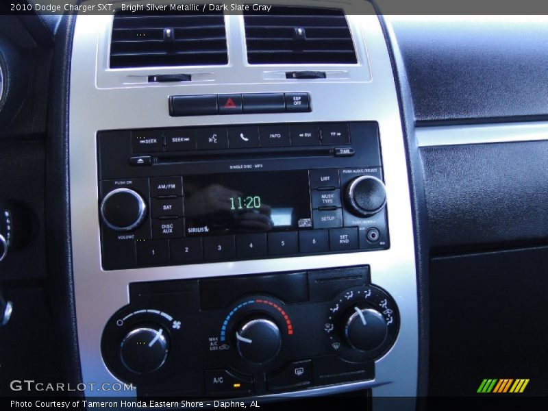 Bright Silver Metallic / Dark Slate Gray 2010 Dodge Charger SXT