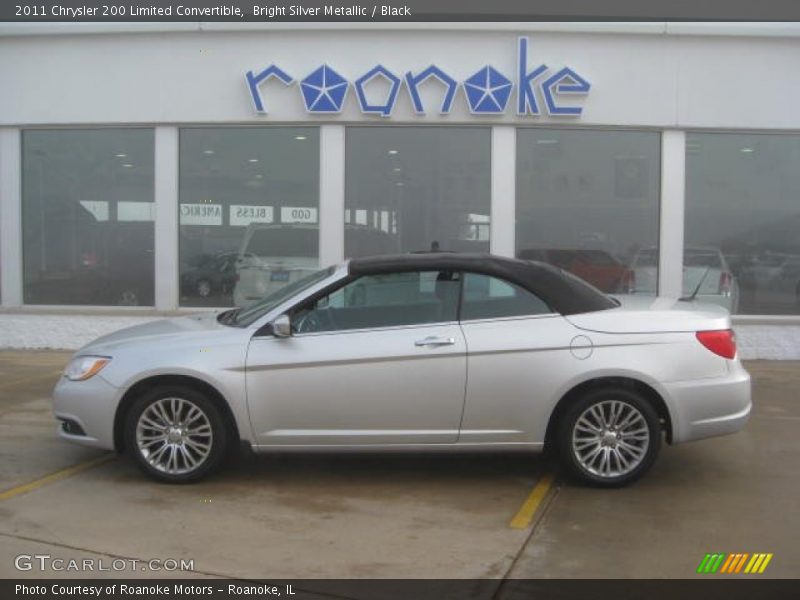 Bright Silver Metallic / Black 2011 Chrysler 200 Limited Convertible