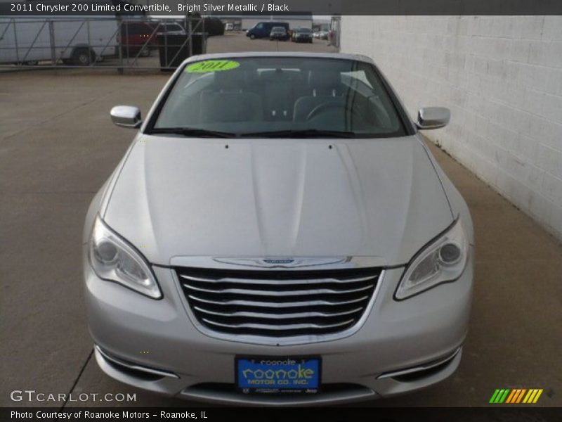 Bright Silver Metallic / Black 2011 Chrysler 200 Limited Convertible