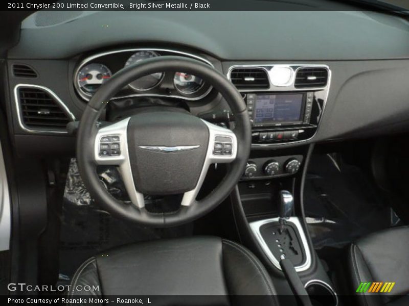 Bright Silver Metallic / Black 2011 Chrysler 200 Limited Convertible