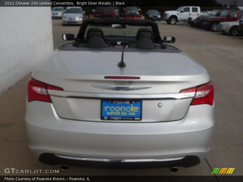 Bright Silver Metallic / Black 2011 Chrysler 200 Limited Convertible