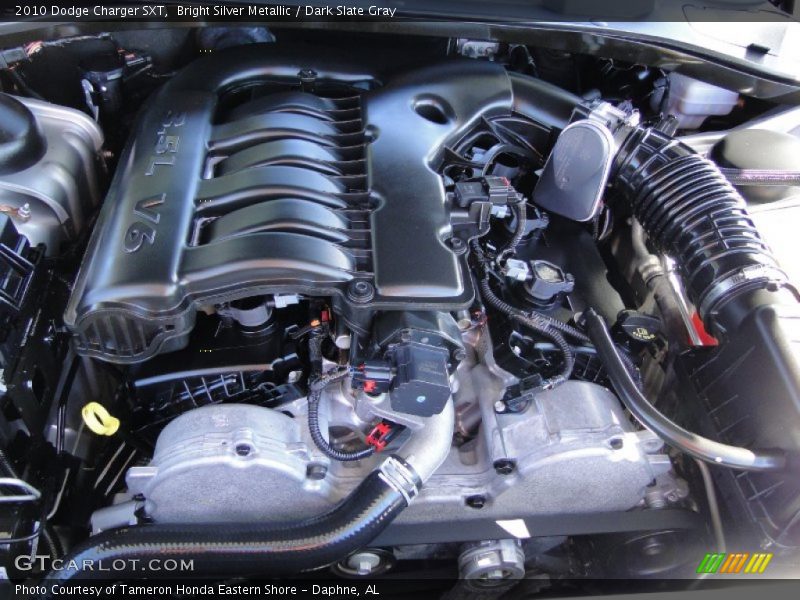 Bright Silver Metallic / Dark Slate Gray 2010 Dodge Charger SXT