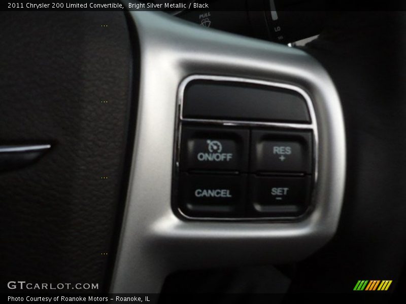 Bright Silver Metallic / Black 2011 Chrysler 200 Limited Convertible