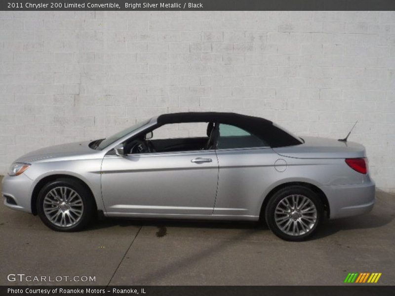 Bright Silver Metallic / Black 2011 Chrysler 200 Limited Convertible