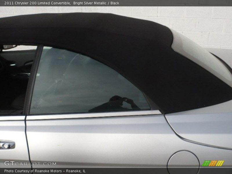 Bright Silver Metallic / Black 2011 Chrysler 200 Limited Convertible