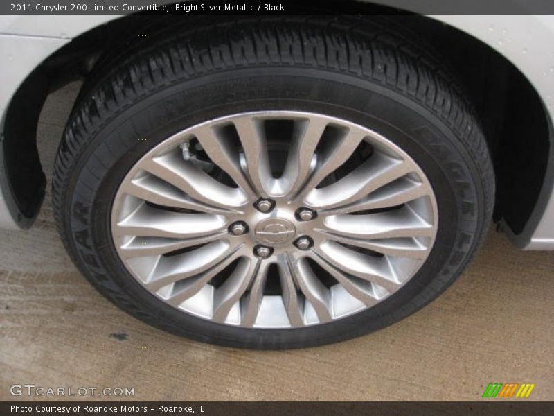 Bright Silver Metallic / Black 2011 Chrysler 200 Limited Convertible