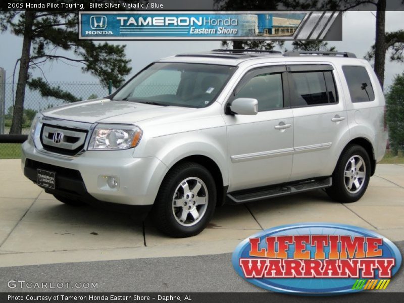 Billet Silver Metallic / Blue 2009 Honda Pilot Touring