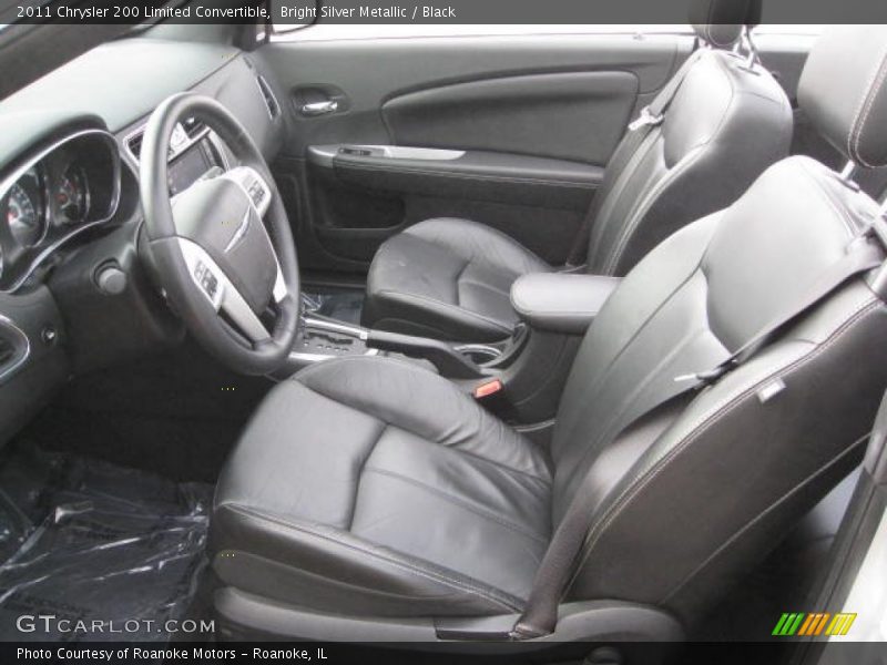 Bright Silver Metallic / Black 2011 Chrysler 200 Limited Convertible