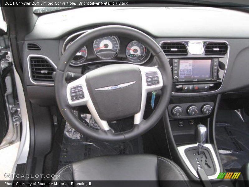 Bright Silver Metallic / Black 2011 Chrysler 200 Limited Convertible