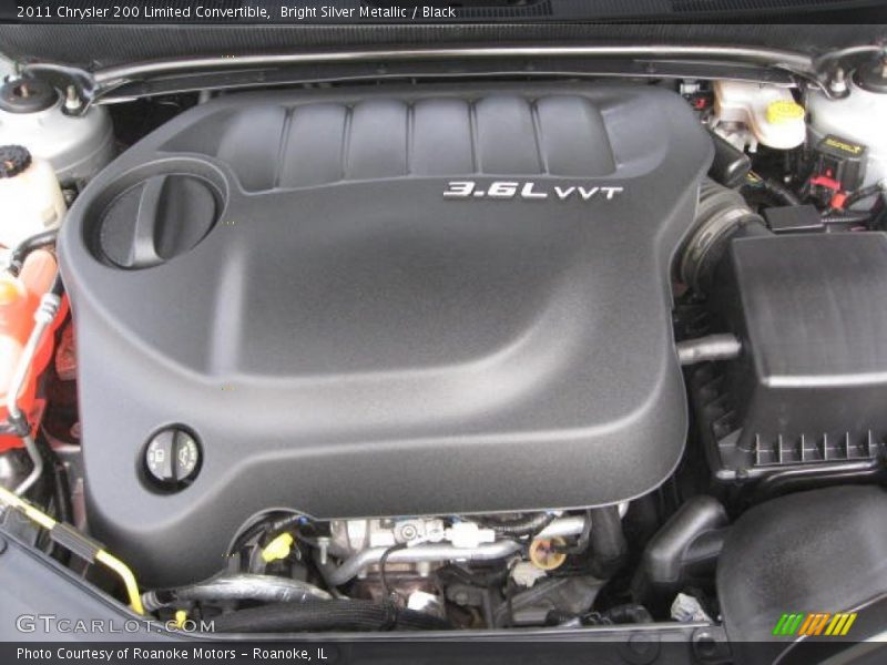 Bright Silver Metallic / Black 2011 Chrysler 200 Limited Convertible