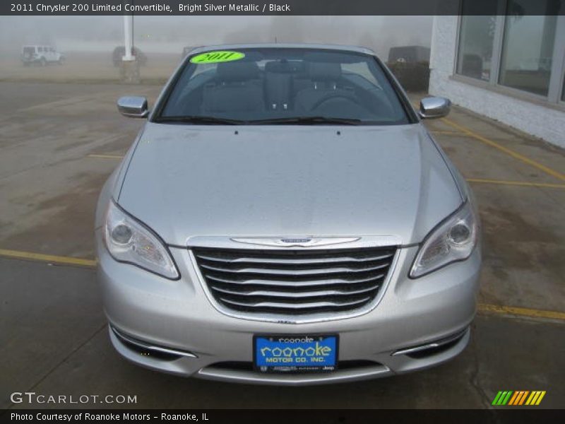 Bright Silver Metallic / Black 2011 Chrysler 200 Limited Convertible