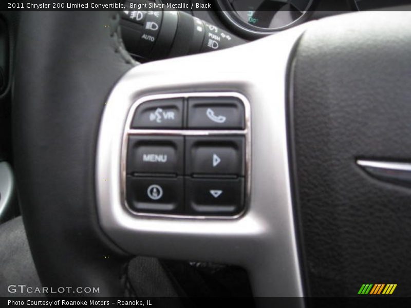 Bright Silver Metallic / Black 2011 Chrysler 200 Limited Convertible