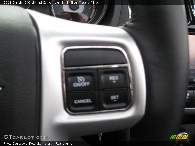 Bright Silver Metallic / Black 2011 Chrysler 200 Limited Convertible