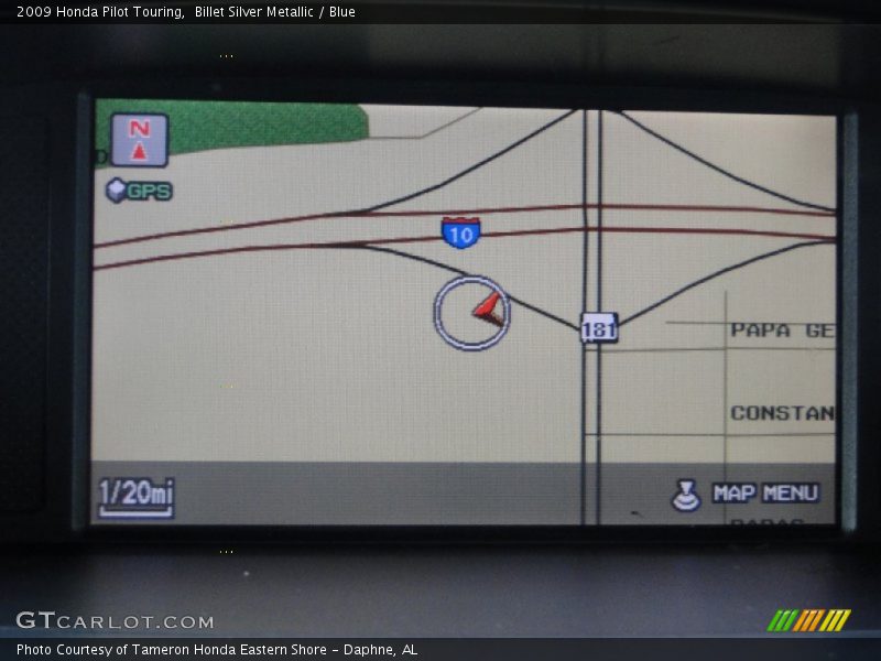Navigation of 2009 Pilot Touring