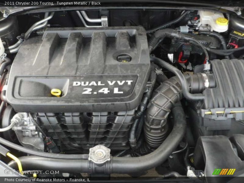 Tungsten Metallic / Black 2011 Chrysler 200 Touring