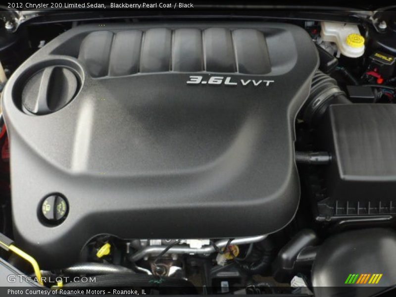 Blackberry Pearl Coat / Black 2012 Chrysler 200 Limited Sedan