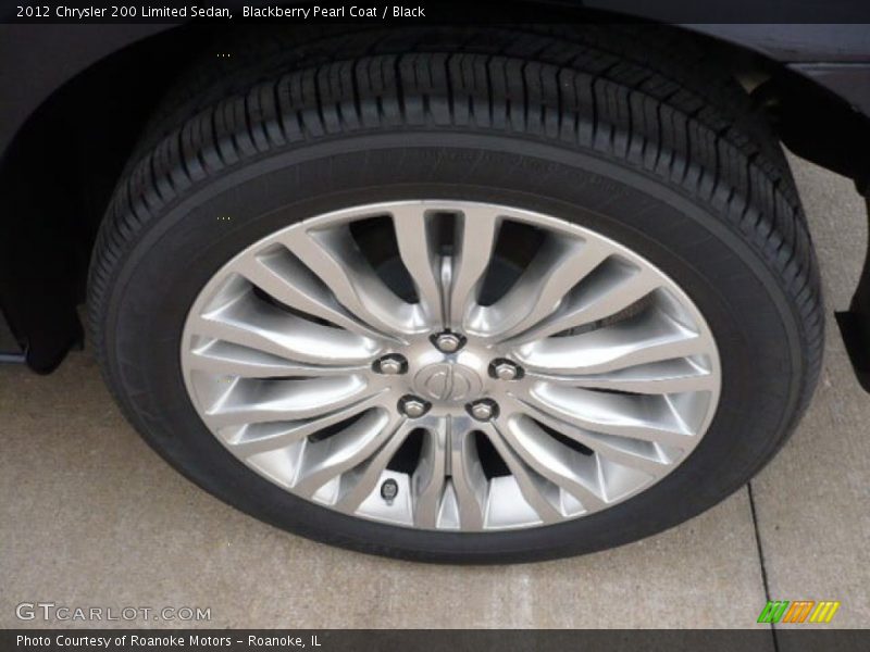 Blackberry Pearl Coat / Black 2012 Chrysler 200 Limited Sedan