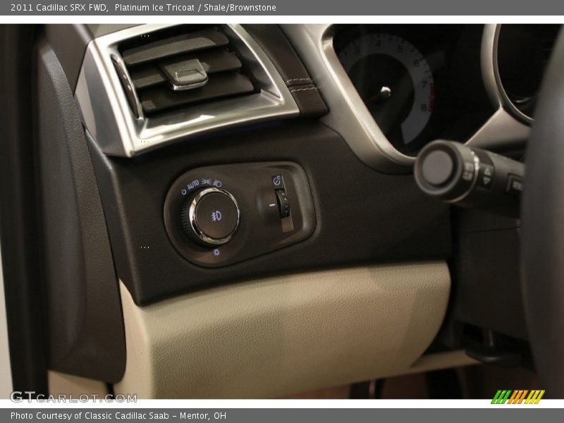 Platinum Ice Tricoat / Shale/Brownstone 2011 Cadillac SRX FWD