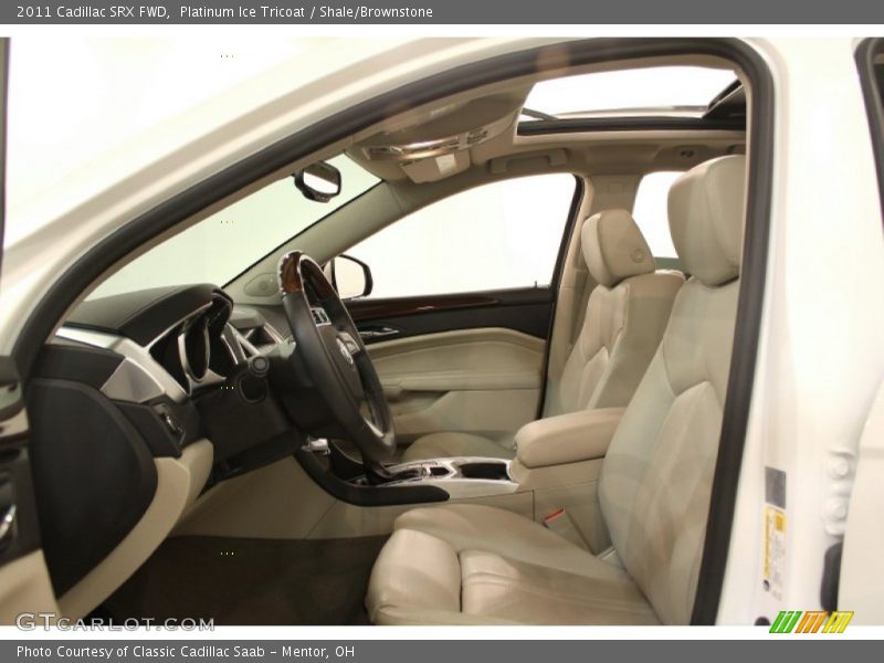 Platinum Ice Tricoat / Shale/Brownstone 2011 Cadillac SRX FWD