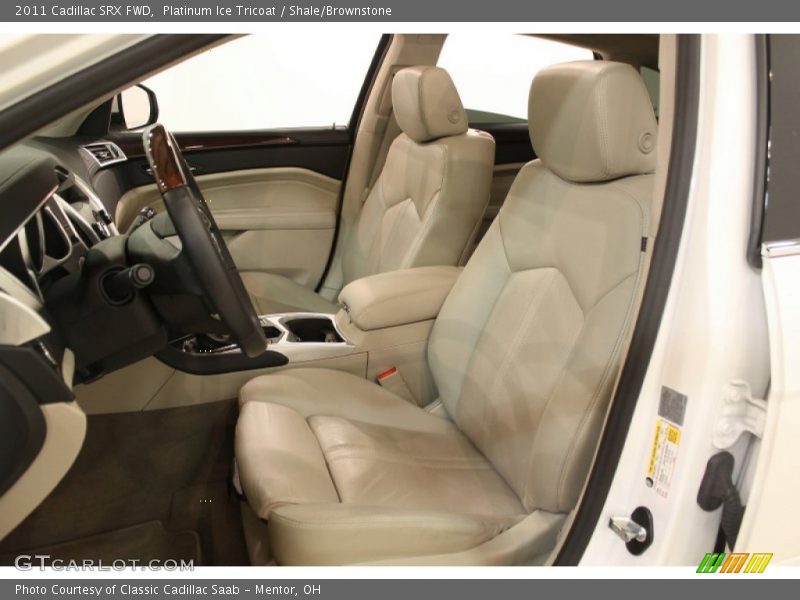 Platinum Ice Tricoat / Shale/Brownstone 2011 Cadillac SRX FWD