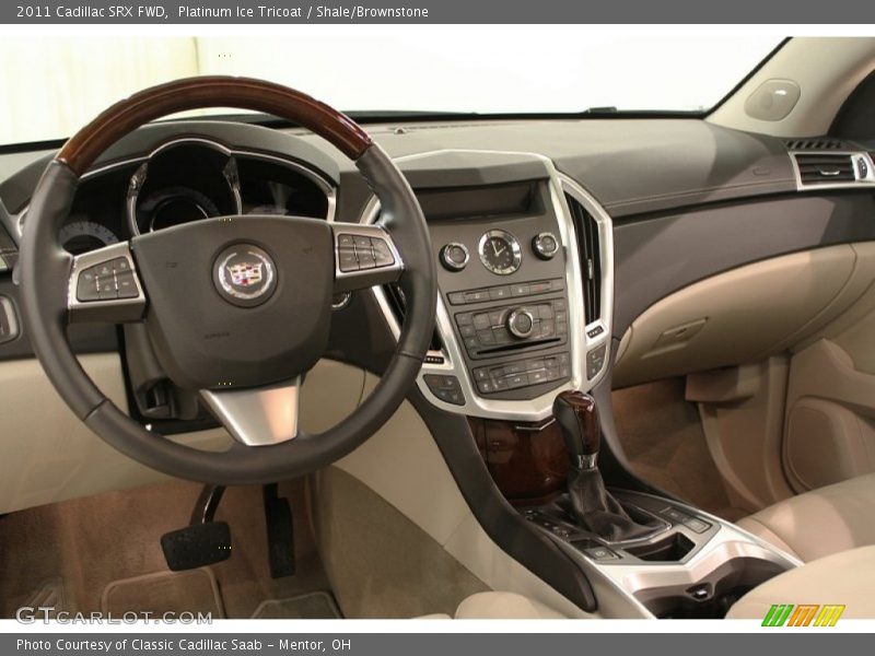 Platinum Ice Tricoat / Shale/Brownstone 2011 Cadillac SRX FWD