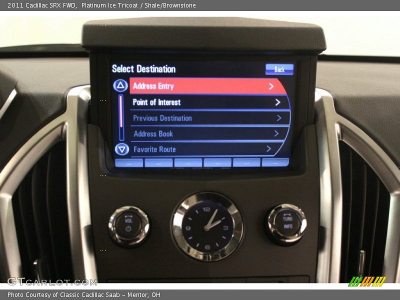 Platinum Ice Tricoat / Shale/Brownstone 2011 Cadillac SRX FWD