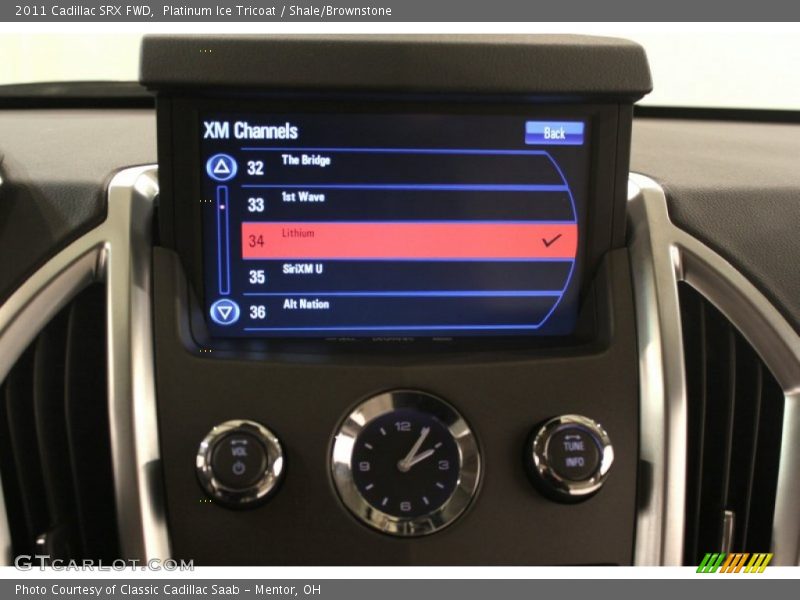 Platinum Ice Tricoat / Shale/Brownstone 2011 Cadillac SRX FWD