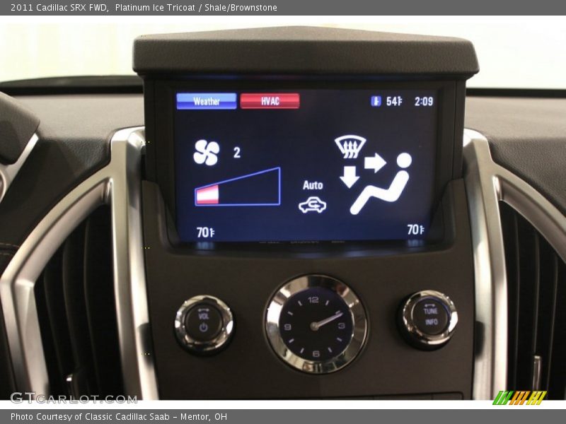 Platinum Ice Tricoat / Shale/Brownstone 2011 Cadillac SRX FWD