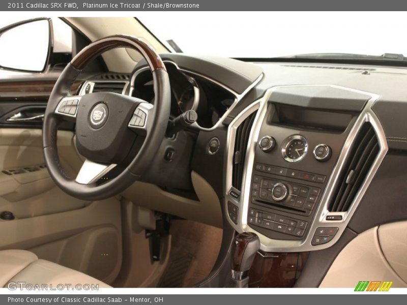 Platinum Ice Tricoat / Shale/Brownstone 2011 Cadillac SRX FWD