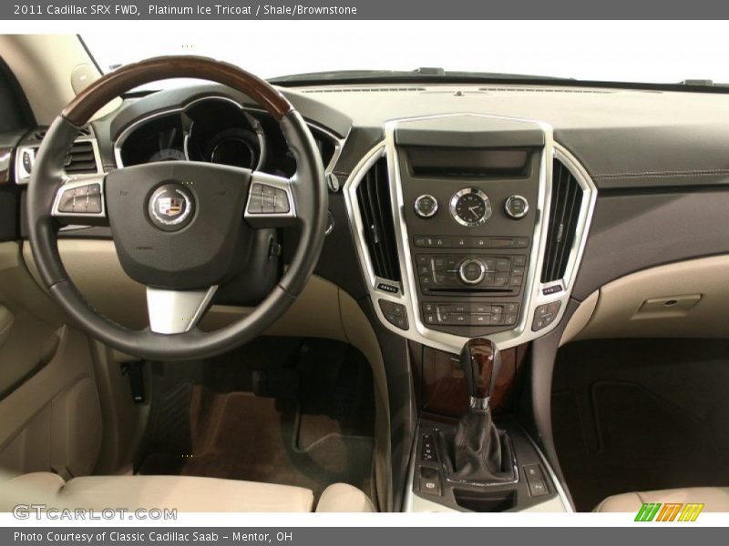 Platinum Ice Tricoat / Shale/Brownstone 2011 Cadillac SRX FWD