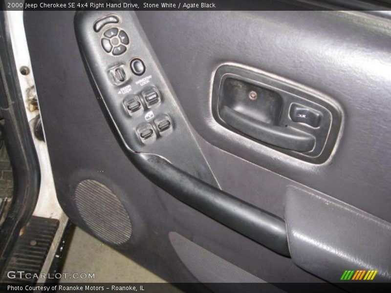 Stone White / Agate Black 2000 Jeep Cherokee SE 4x4 Right Hand Drive