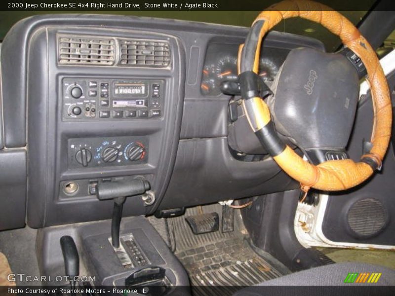 Stone White / Agate Black 2000 Jeep Cherokee SE 4x4 Right Hand Drive