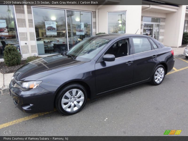 Dark Gray Metallic / Carbon Black 2009 Subaru Impreza 2.5i Sedan